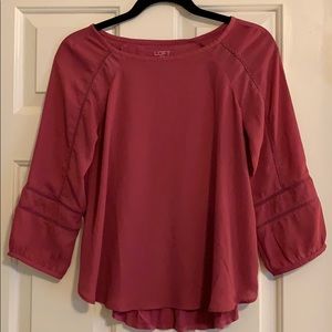 LOFT Factory Outlet. Pink Blouse, Size XSP.
